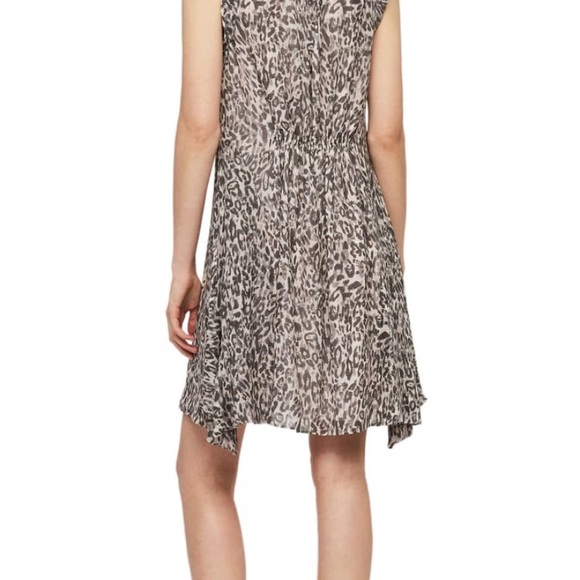 ALLSAINTS Clari Kara Leopard Print Dress - Picture 2 of 6